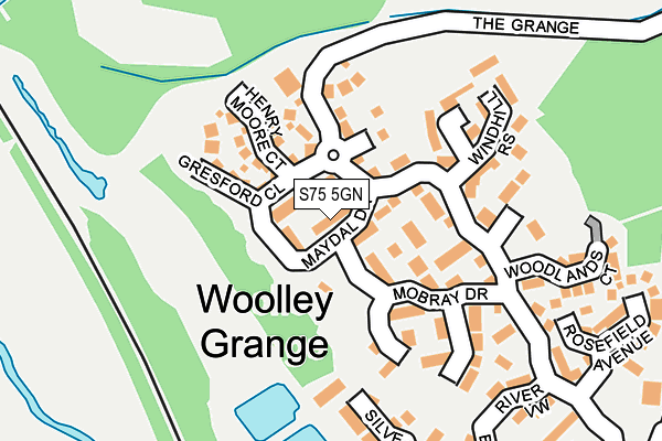 S75 5GN map - OS OpenMap – Local (Ordnance Survey)