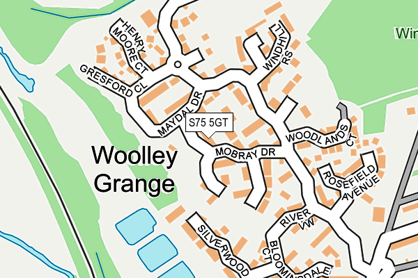 S75 5GT map - OS OpenMap – Local (Ordnance Survey)