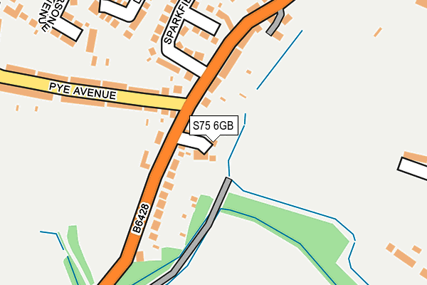 S75 6GB map - OS OpenMap – Local (Ordnance Survey)