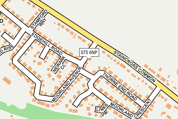 S75 6NP map - OS OpenMap – Local (Ordnance Survey)