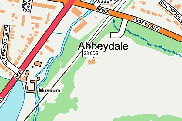 S8 0DB map - OS OpenMap – Local (Ordnance Survey)