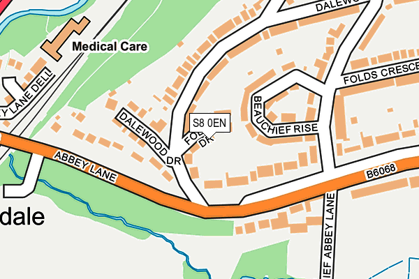 S8 0EN map - OS OpenMap – Local (Ordnance Survey)