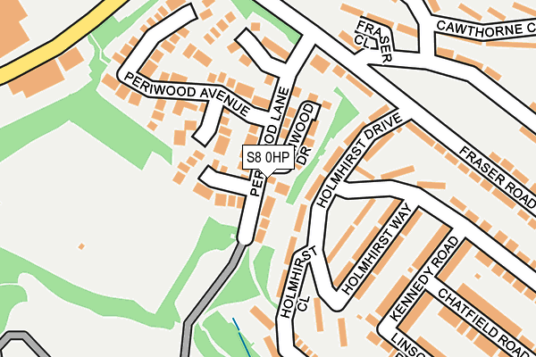 S8 0HP map - OS OpenMap – Local (Ordnance Survey)