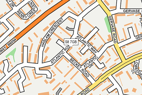 S8 7GB map - OS OpenMap – Local (Ordnance Survey)