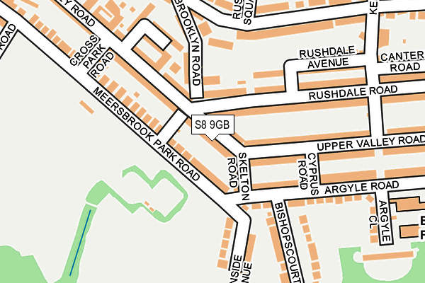 S8 9GB map - OS OpenMap – Local (Ordnance Survey)