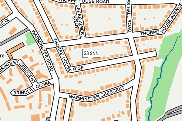 S8 9NN map - OS OpenMap – Local (Ordnance Survey)
