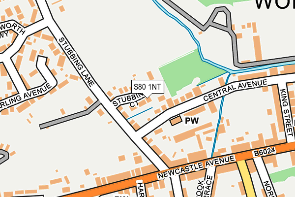 S80 1NT map - OS OpenMap – Local (Ordnance Survey)