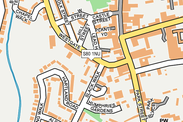 S80 1NU map - OS OpenMap – Local (Ordnance Survey)
