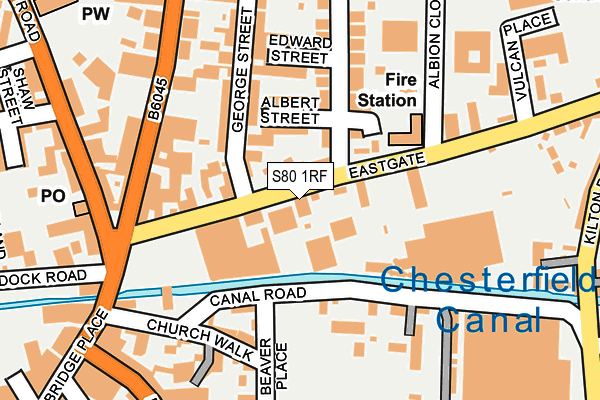 S80 1RF map - OS OpenMap – Local (Ordnance Survey)