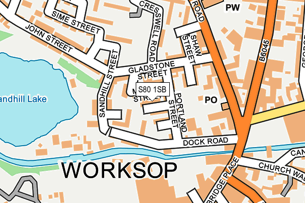 S80 1SB map - OS OpenMap – Local (Ordnance Survey)