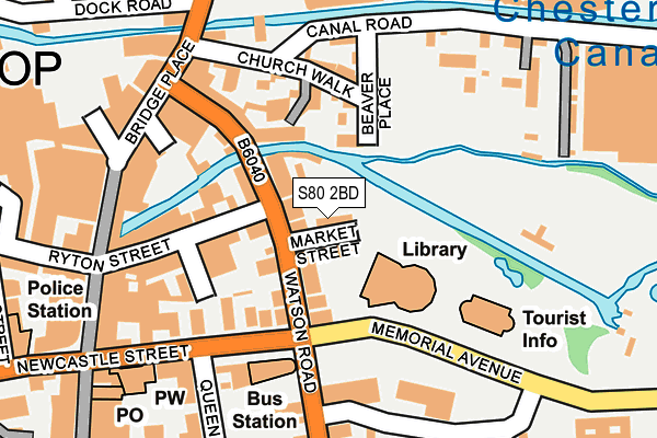 S80 2BD map - OS OpenMap – Local (Ordnance Survey)