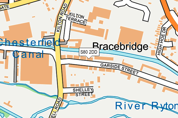 S80 2DD map - OS OpenMap – Local (Ordnance Survey)