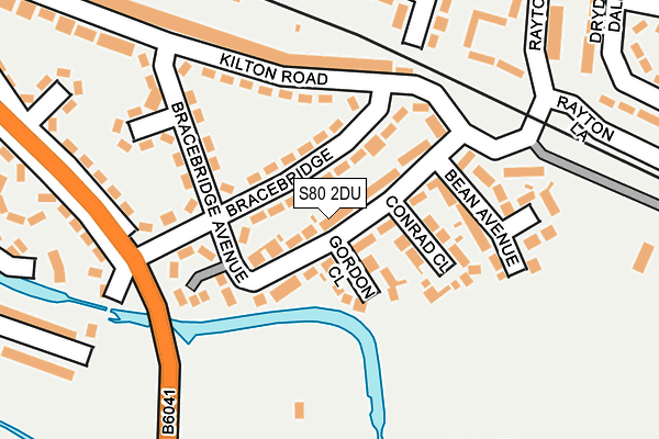 S80 2DU map - OS OpenMap – Local (Ordnance Survey)