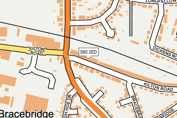 S80 2ED map - OS OpenMap – Local (Ordnance Survey)