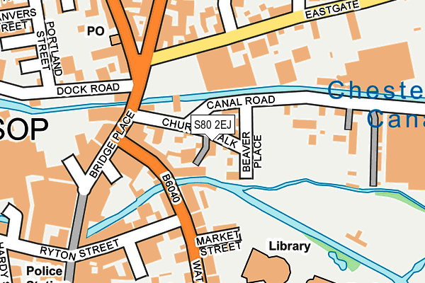 S80 2EJ map - OS OpenMap – Local (Ordnance Survey)