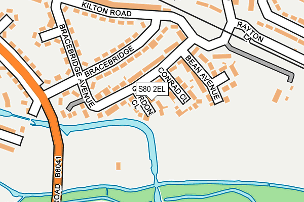 S80 2EL map - OS OpenMap – Local (Ordnance Survey)