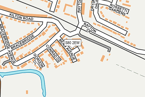 S80 2EW map - OS OpenMap – Local (Ordnance Survey)