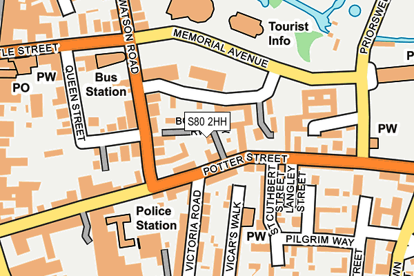 S80 2HH map - OS OpenMap – Local (Ordnance Survey)