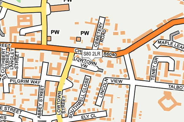 S80 2LR map - OS OpenMap – Local (Ordnance Survey)