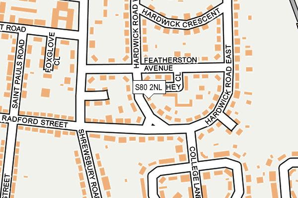S80 2NL map - OS OpenMap – Local (Ordnance Survey)