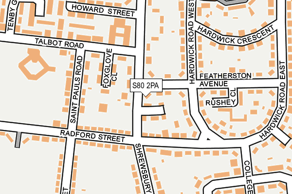 S80 2PA map - OS OpenMap – Local (Ordnance Survey)