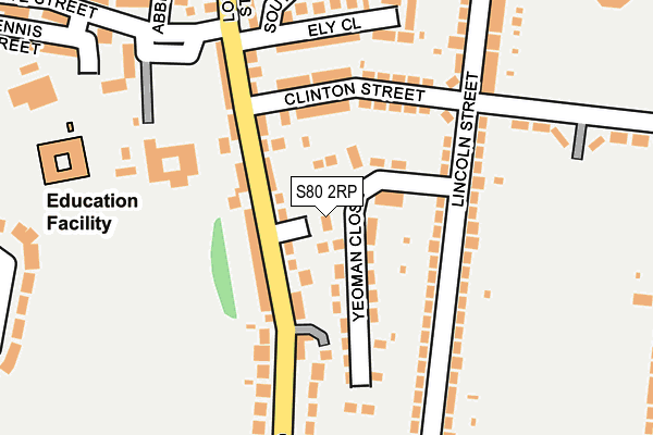 S80 2RP map - OS OpenMap – Local (Ordnance Survey)