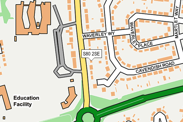 S80 2SE map - OS OpenMap – Local (Ordnance Survey)