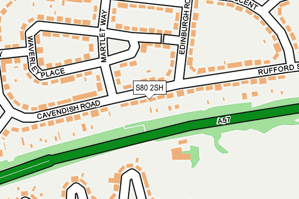 S80 2SH map - OS OpenMap – Local (Ordnance Survey)