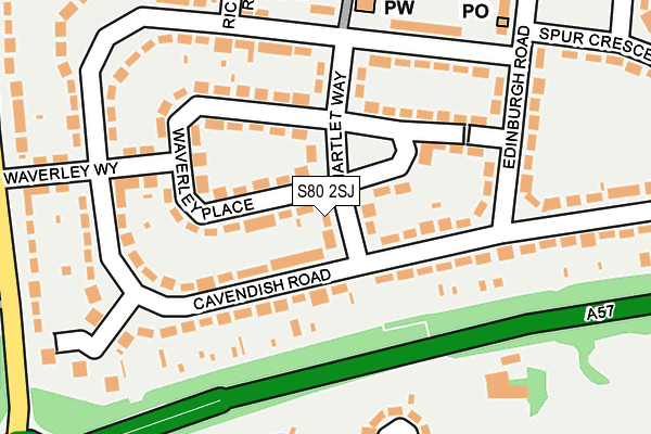 S80 2SJ map - OS OpenMap – Local (Ordnance Survey)