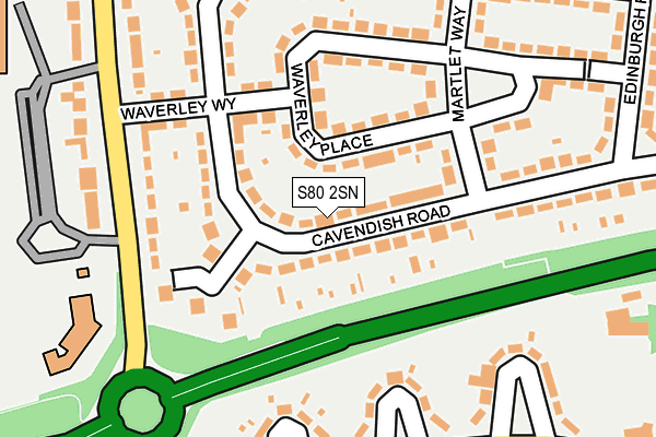 S80 2SN map - OS OpenMap – Local (Ordnance Survey)