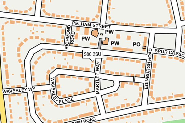 S80 2SU map - OS OpenMap – Local (Ordnance Survey)