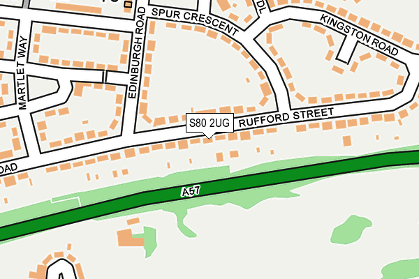 S80 2UG map - OS OpenMap – Local (Ordnance Survey)