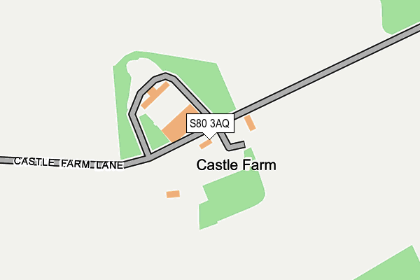 S80 3AQ map - OS OpenMap – Local (Ordnance Survey)