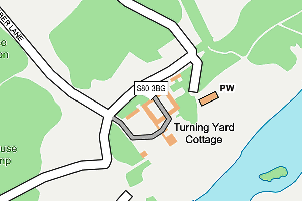 S80 3BG map - OS OpenMap – Local (Ordnance Survey)