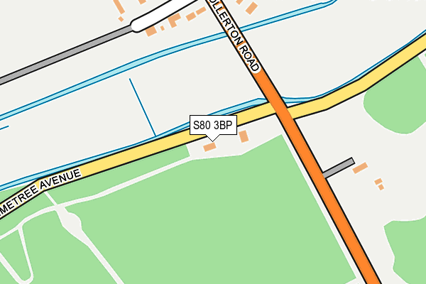 S80 3BP map - OS OpenMap – Local (Ordnance Survey)