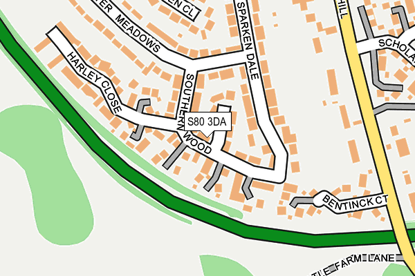 S80 3DA map - OS OpenMap – Local (Ordnance Survey)