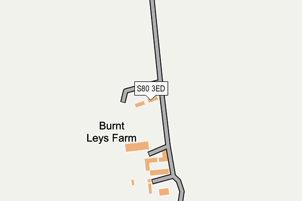 S80 3ED map - OS OpenMap – Local (Ordnance Survey)
