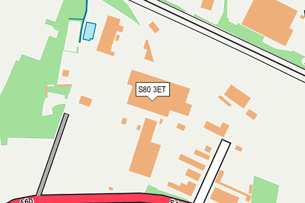S80 3ET map - OS OpenMap – Local (Ordnance Survey)