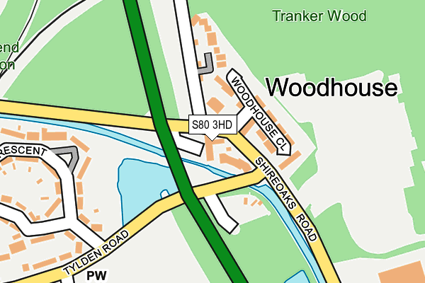 S80 3HD map - OS OpenMap – Local (Ordnance Survey)