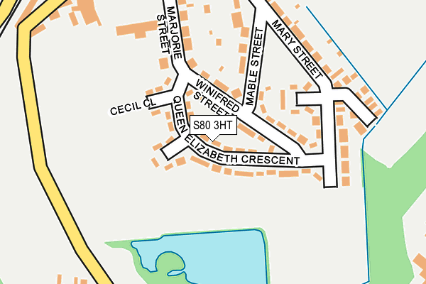 S80 3HT map - OS OpenMap – Local (Ordnance Survey)