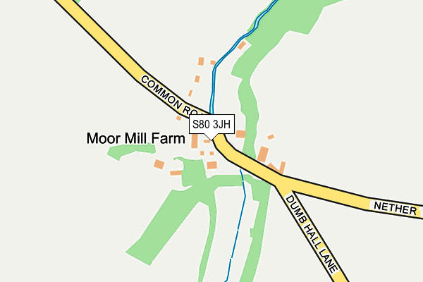 S80 3JH map - OS OpenMap – Local (Ordnance Survey)