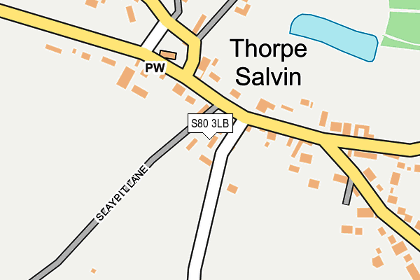 S80 3LB map - OS OpenMap – Local (Ordnance Survey)