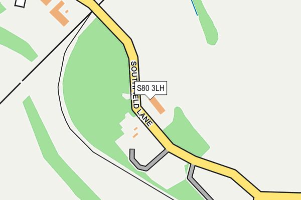 S80 3LH map - OS OpenMap – Local (Ordnance Survey)