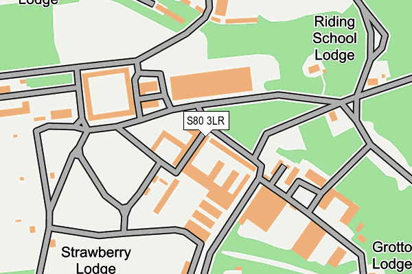 S80 3LR map - OS OpenMap – Local (Ordnance Survey)