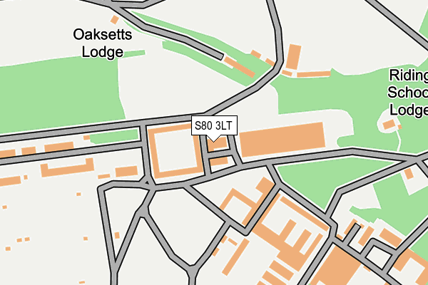 S80 3LT map - OS OpenMap – Local (Ordnance Survey)