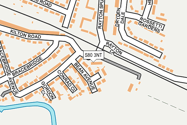 S80 3NT map - OS OpenMap – Local (Ordnance Survey)