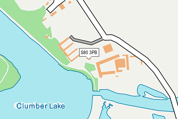 S80 3PB map - OS OpenMap – Local (Ordnance Survey)