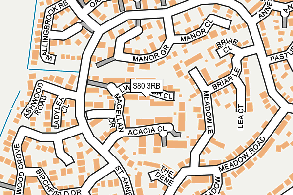 S80 3RB map - OS OpenMap – Local (Ordnance Survey)