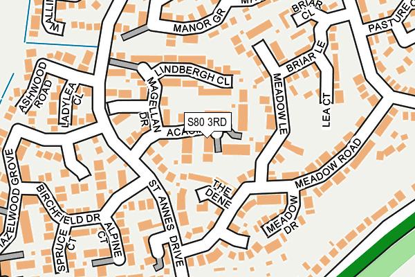 S80 3RD map - OS OpenMap – Local (Ordnance Survey)