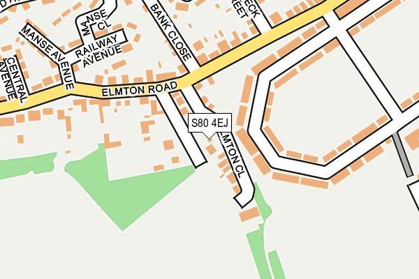 S80 4EJ map - OS OpenMap – Local (Ordnance Survey)